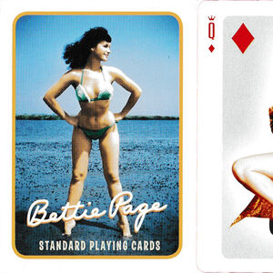 Bettie Page playing cards