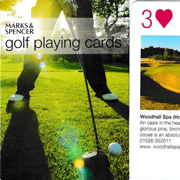 Golf playing cards