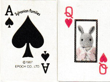 Sylvanian Families mini playing cards