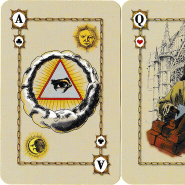 Freimaurer Spielkarten / Masonic playing cards
