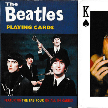 The Beatles playing cards