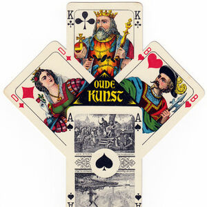 Oude Kunst (Old Art) playing cards with Wüst courts