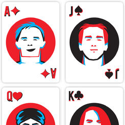 Red Hot Chili Peppers playing cards by Gurleen Kaur