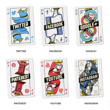 Social Network Playing Cards