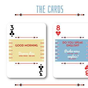 Lingo Phrasebook Playing Cards by Diana Stanciulescu