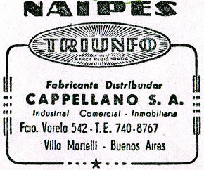 Naipes Triunfo, c.1965