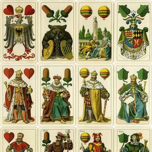 Einköpfige Deutsche Spielkarte No.303