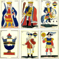 Cards from an anonymous Mexican pack c.1835