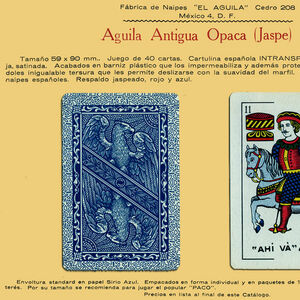 Naipes Aguila Antigua Opaca (Jaspe)