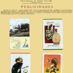 Advertising Playing-Cards by La Cubana, S.A, Mexico c.1960