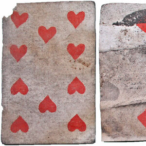 Archaeological find: old playing cards under the floorboards