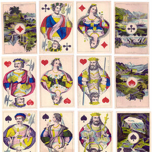 Swiss Scenic Ace Souvenir Cards, c.1860