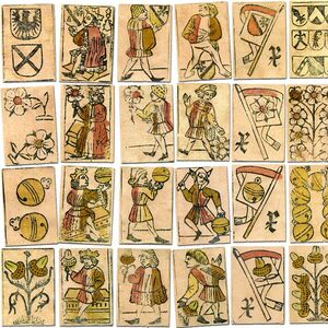 Antique Swiss Playing Cards, c.1530