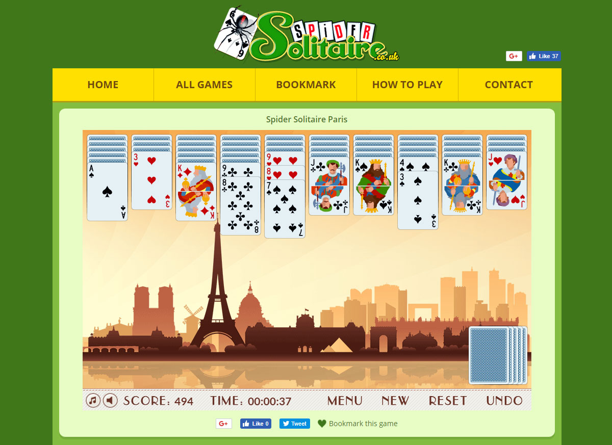 Solitaire City : How to Play Spider Solitaire