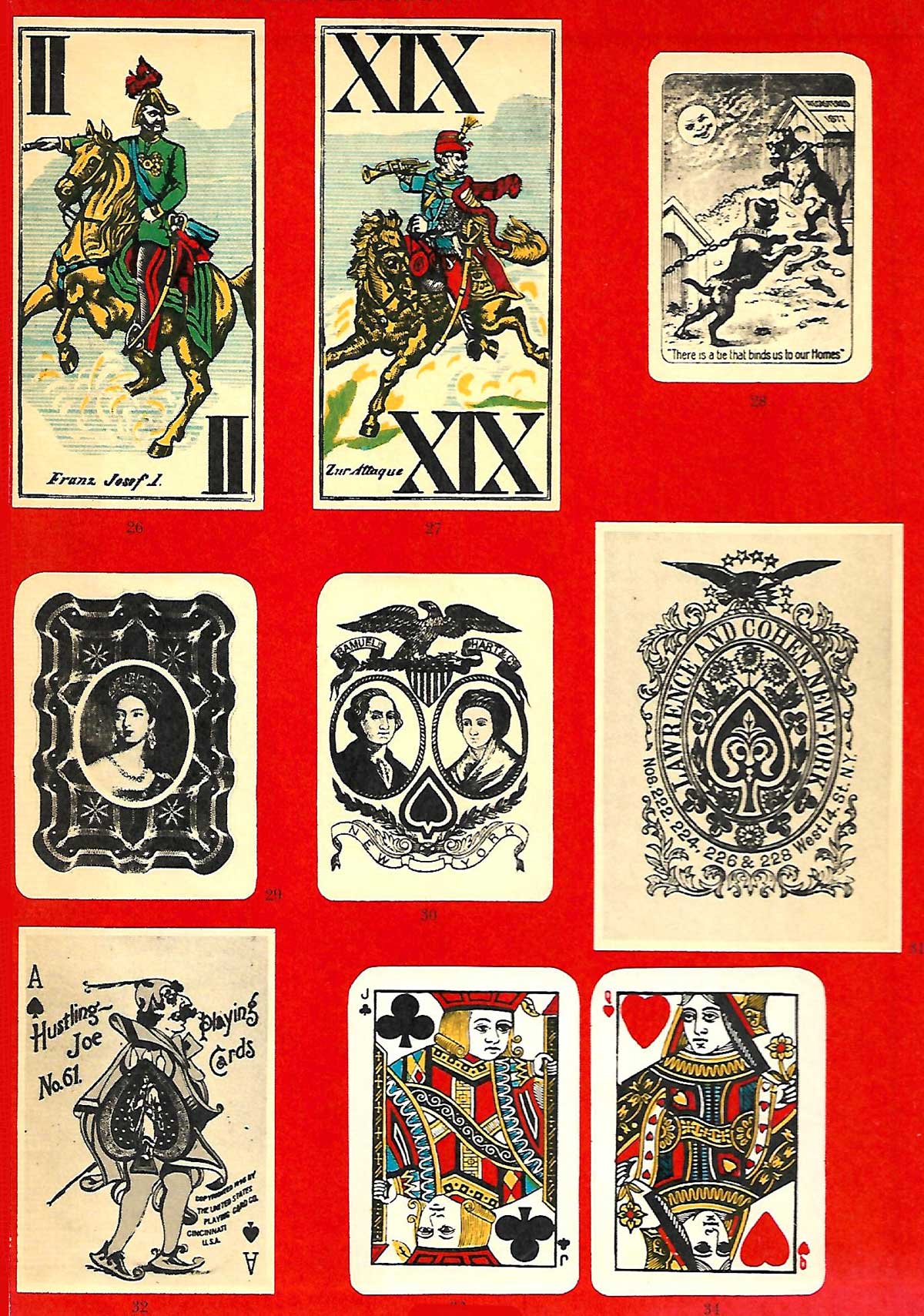 endpaper #4 from Fireside Book of Playing Cards edited by Oswald Jacoby and Albert Morehead, published by Simon & Schuster in 1957 endpaper #4 from Fireside Book of Playing Cards edited by Oswald Jacoby and Albert Morehead, published by Simon & Schuster in 1957