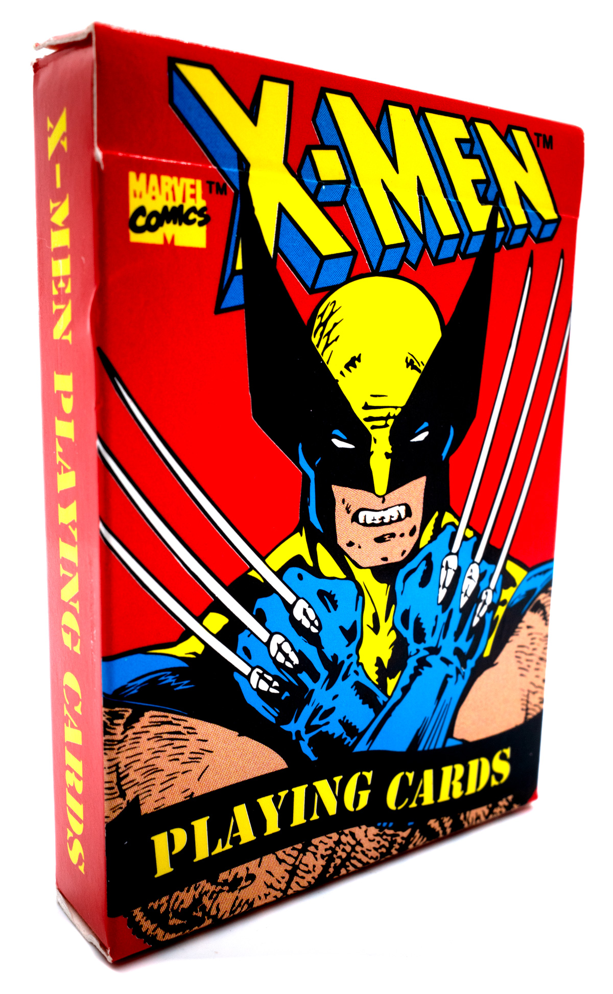 1993 X-Men Playing Cards Box featuring Woverine
