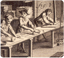 What did an 18th Century Playing Card Factory look like?