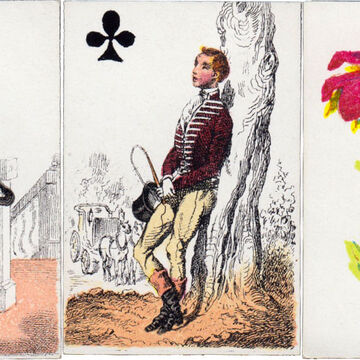 Miniature French fashion playing cards