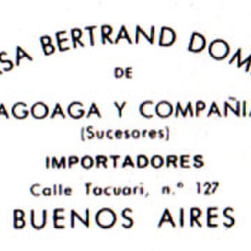 Fagoaga y Compañía (Casa Bertrand Domec), Buenos Aires, c.1970