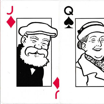 The Broons and Oor Wullie playing cards