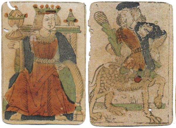 XV Century Spanish-suited playing cards
