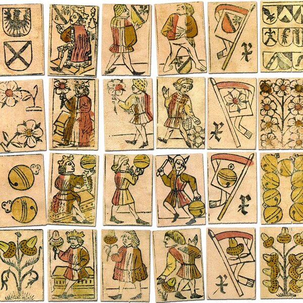 Antique Swiss Playing Cards, c.1530
