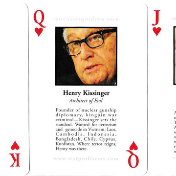 War Profiteers playing cards