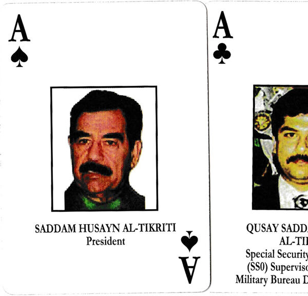 Iraqi Most Wanted Playing Cards