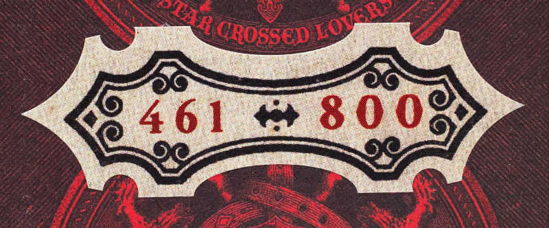 Limited edition sticker, no. 461 of 800