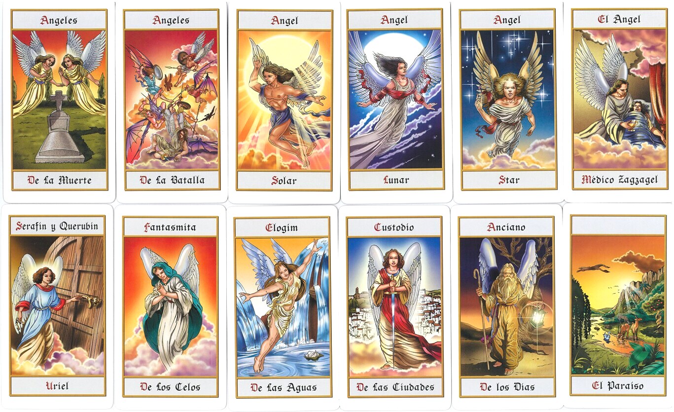Archangel cards from Tarot de los Angeles