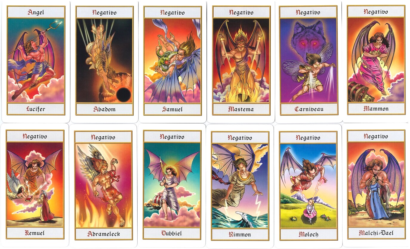 Further angel and celestial being cards from Tarot de los Angeles
