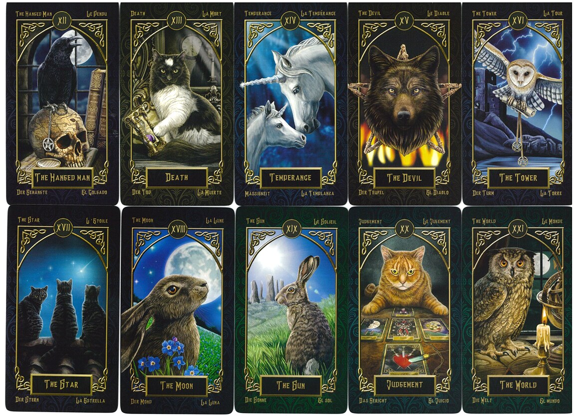 The second half of the Major Arcana from Tarot Familiars