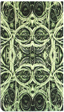 The card back pattern from Murder of Crows Tarot
