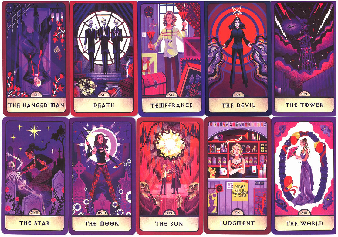 Second half of the Major Arcana from Buffy the Vampire Slayer Tarot