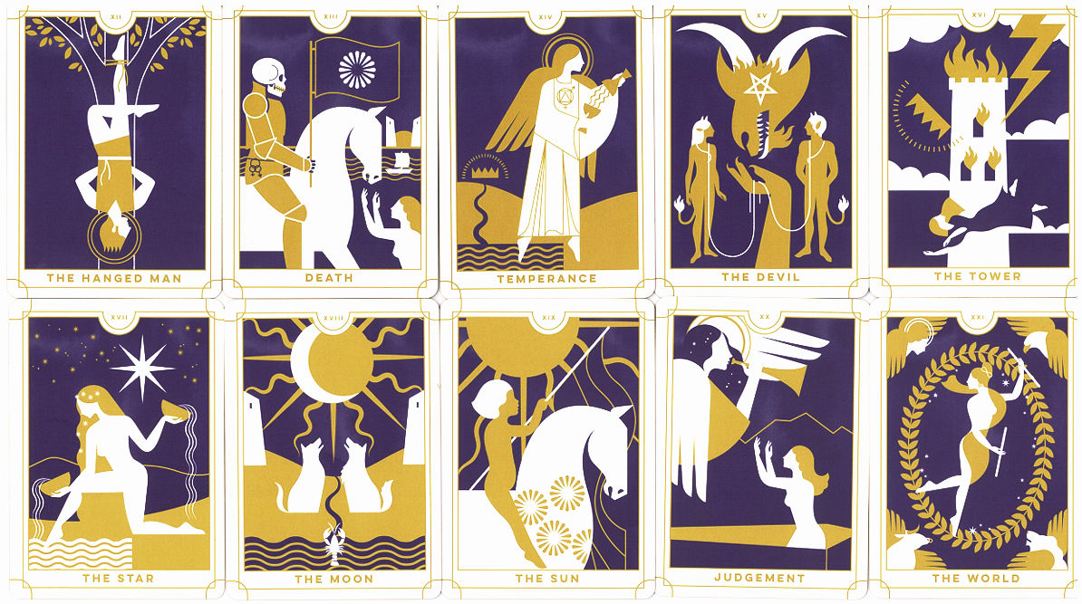 Further Major Arcana cards from Everyday Tarot