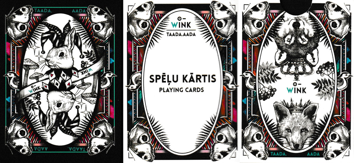 A pack of 53 temporary tattoo designs published by Wink, Riga, Latvia, c.2017