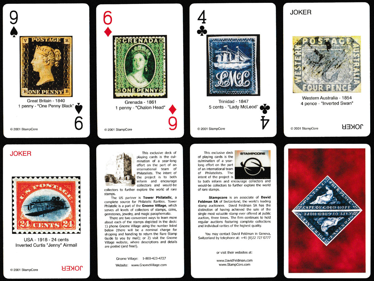 Fifty-five rare stamps of the world in full colour, published jointly by David Feldman SA of Switzerland and Tower Philatelic, USA, 2001