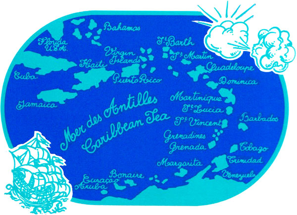 Souvenir of Martinique designed by Martine Porry