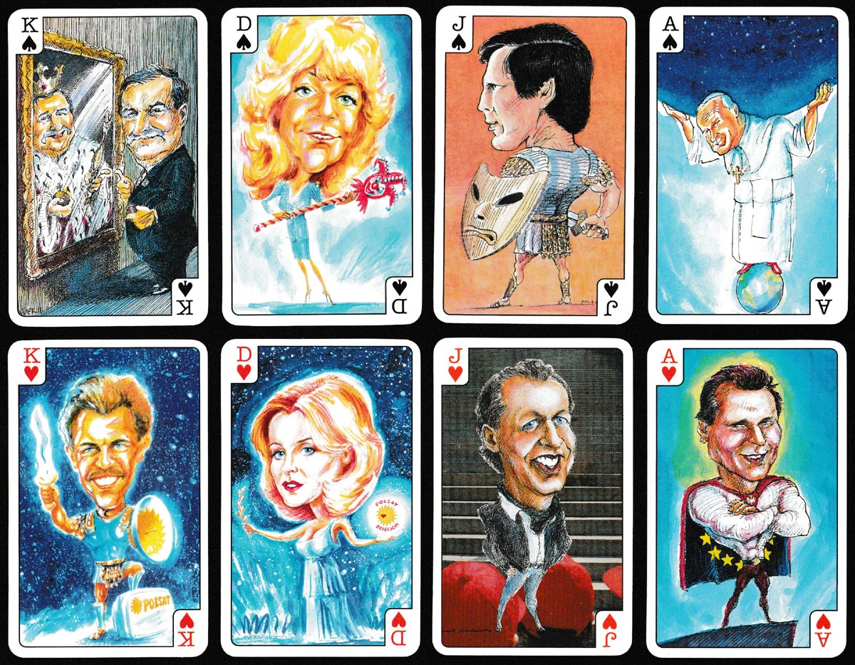 Pack of caricatures and cartoons in aid of Polsat children’s charity, c.2000