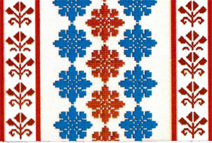 traditional fabric design from Romania