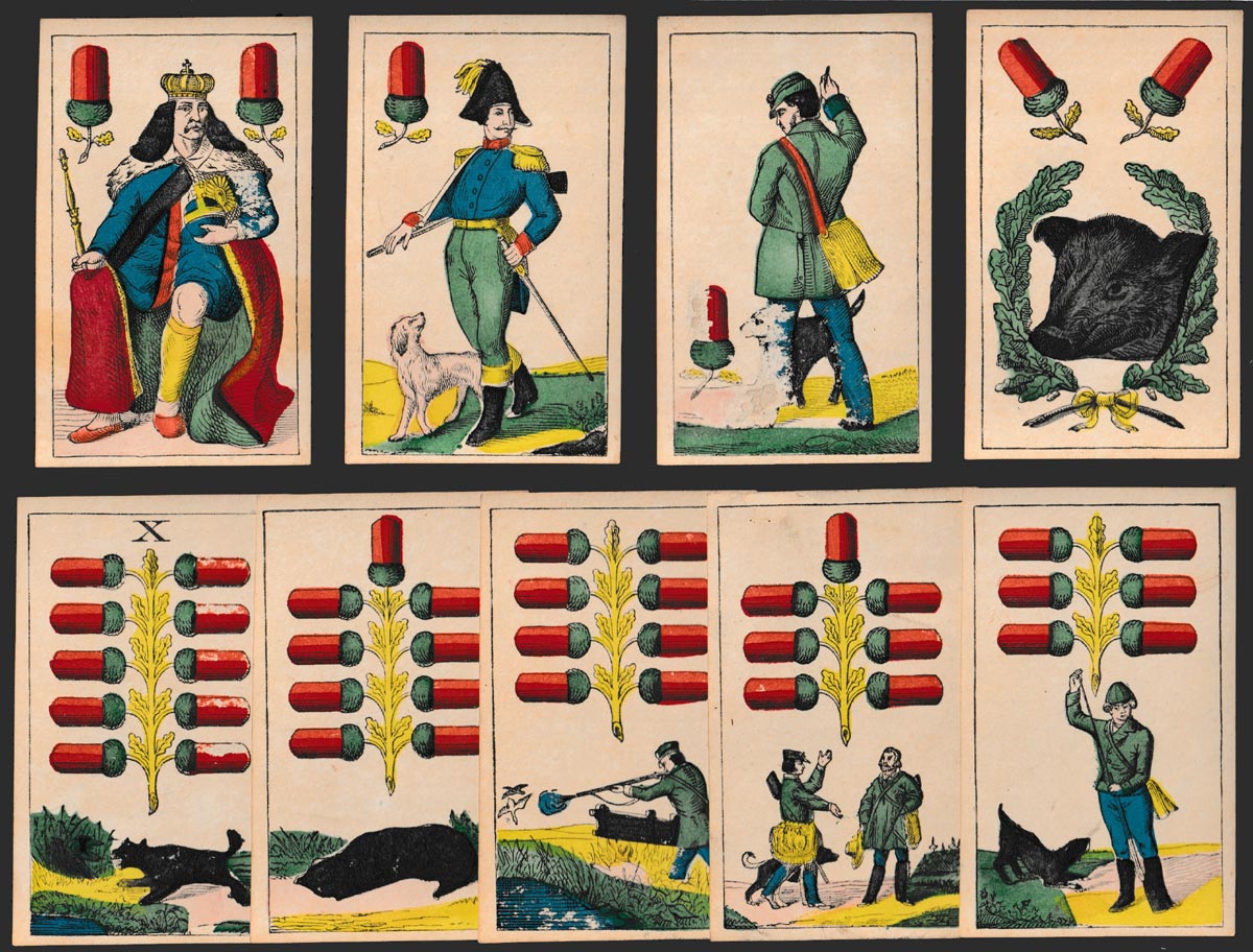 German hunting pack by Theodor Wegener, c.1863-70