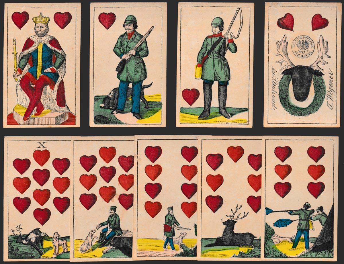 German hunting pack by Theodor Wegener, c.1863-70