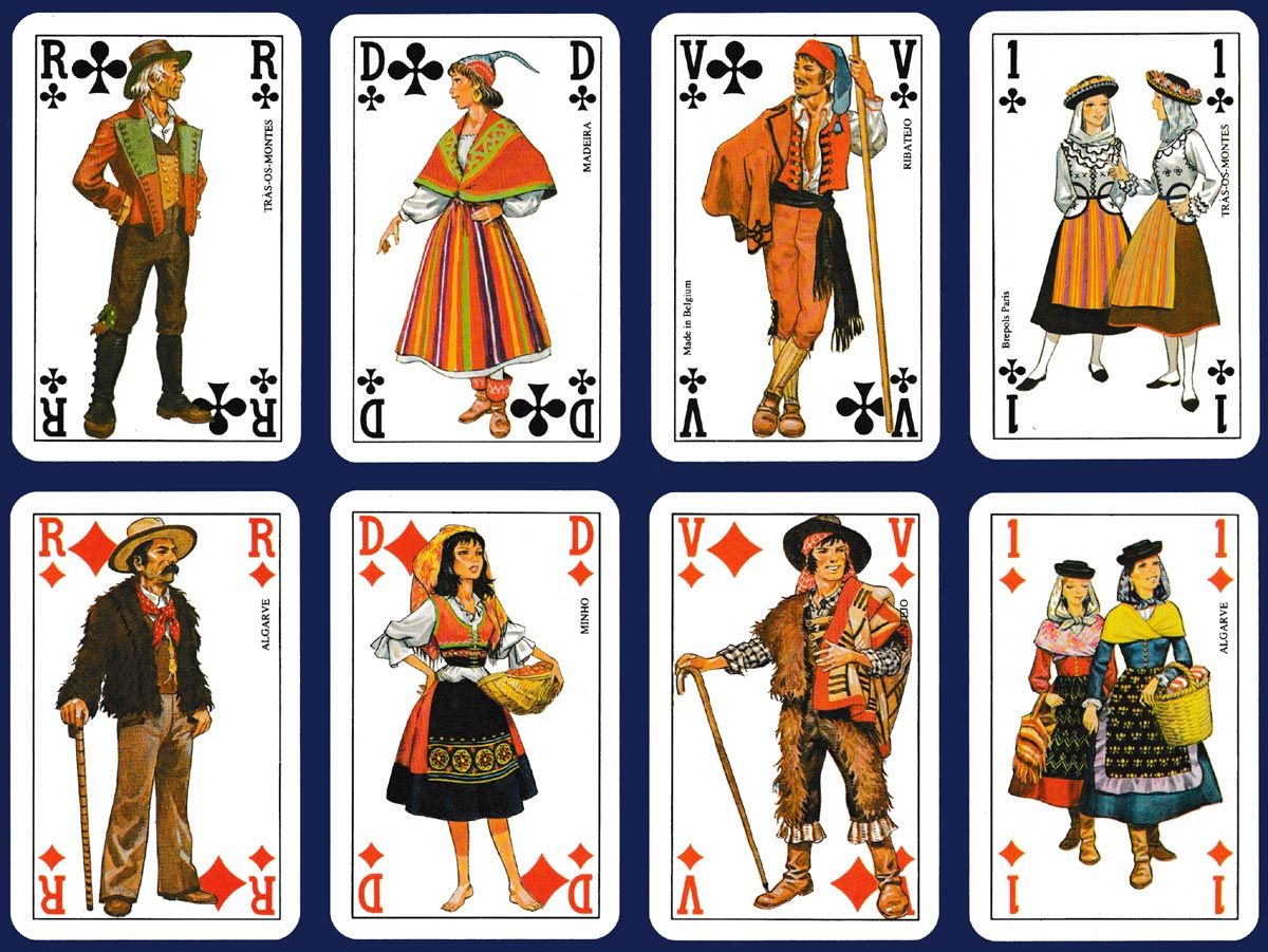 Portuguese regional costumes published by the French division of Banco Pinto & Sotto Mayor, 1982