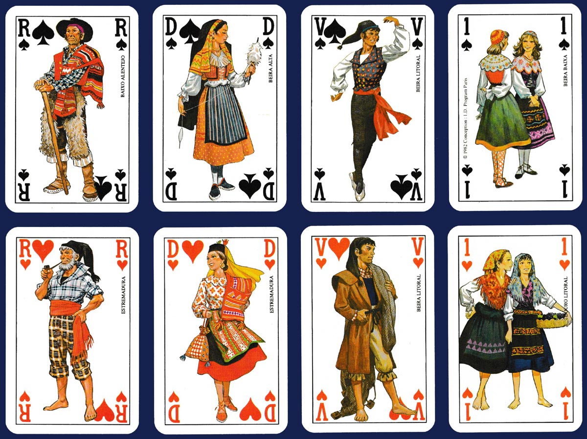 Portuguese regional costumes published by the French division of Banco Pinto & Sotto Mayor, 1982