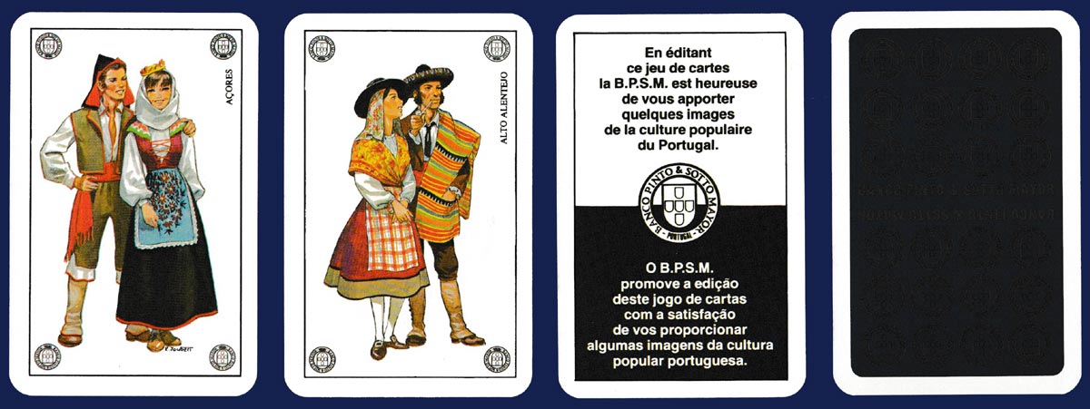 Portuguese regional costumes published by the French division of Banco Pinto & Sotto Mayor, 1982