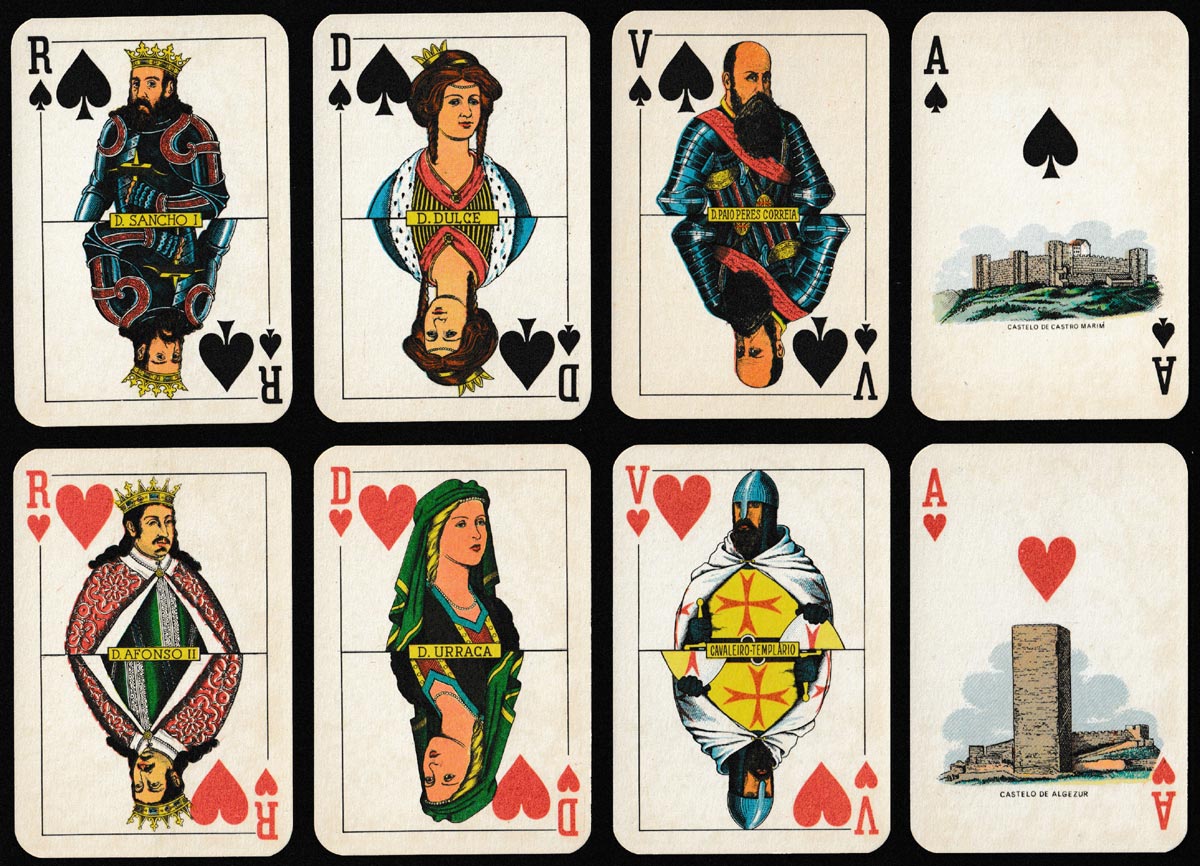 Algarve playing cards produced by V. de J.J. Nunes for Edição Rotep, Lisbon, Portugal, 1977