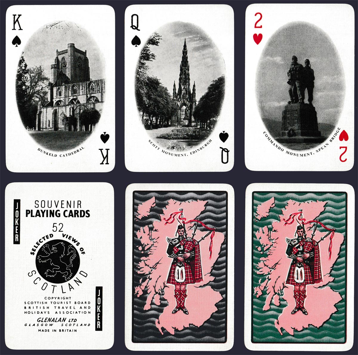 52 selected views of Scotland by De La Rue (Waddingtons) for GlenAlan Ltd, Glasgow, Scotland, c.1960s