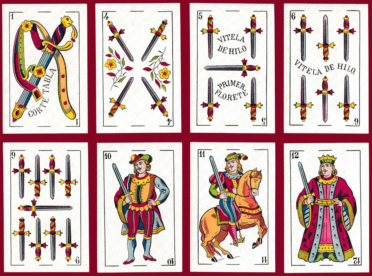 Cadiz-Catalan style pack by Sebastián Comas y Ricart, Barcelona, Spain, 1896