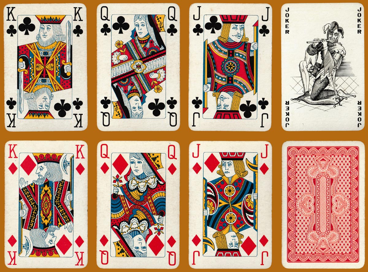 Cartas de Jogar English pattern by Litografia Maia, Porto, Portugal, c.1960