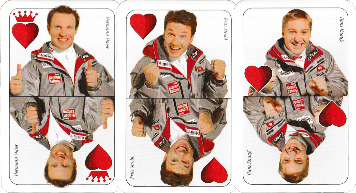 Austria Ski Team playing cards